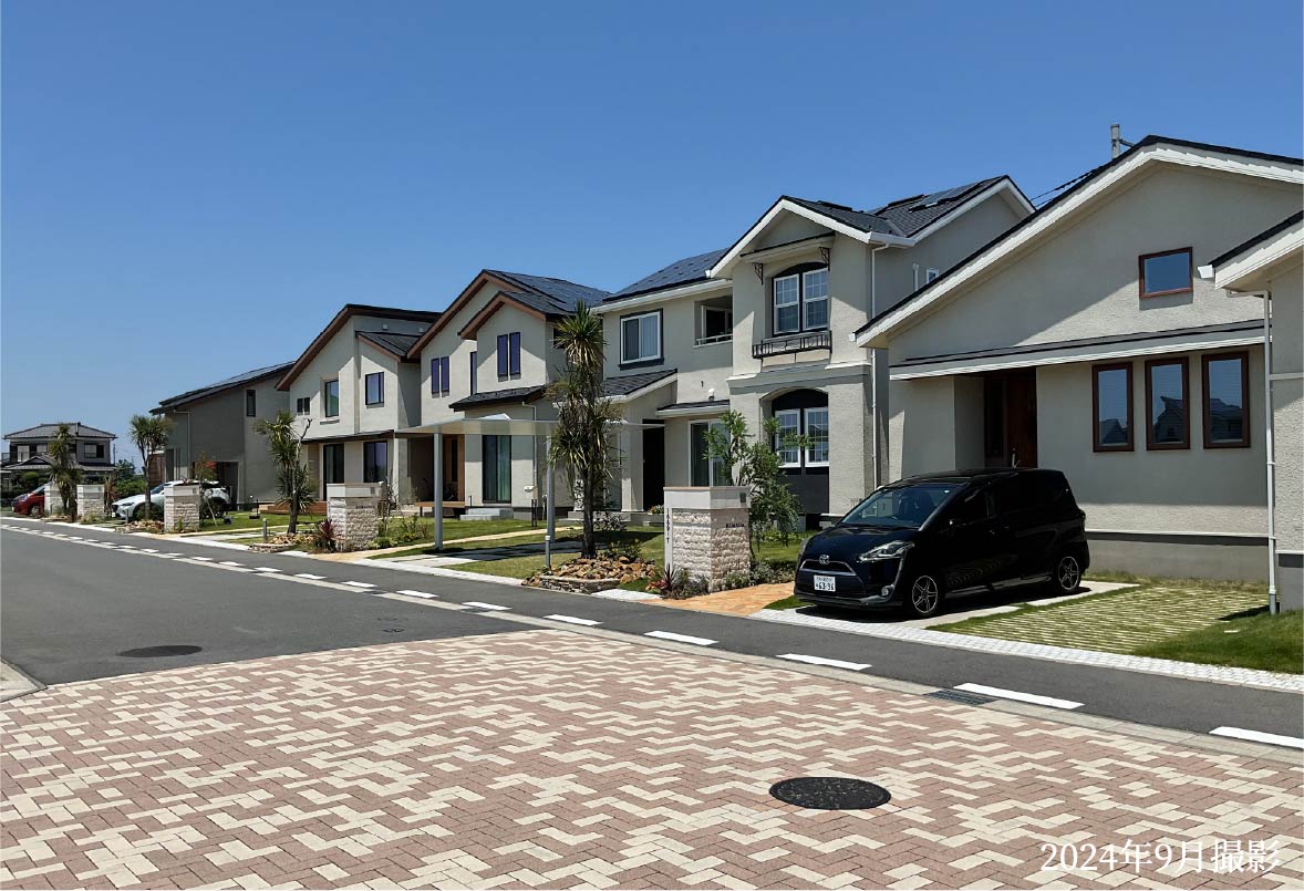 無電柱化の街並み