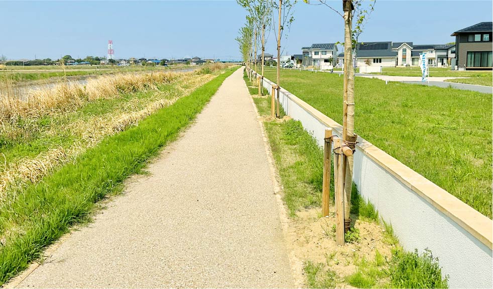 盛土・擁壁の計画的配置